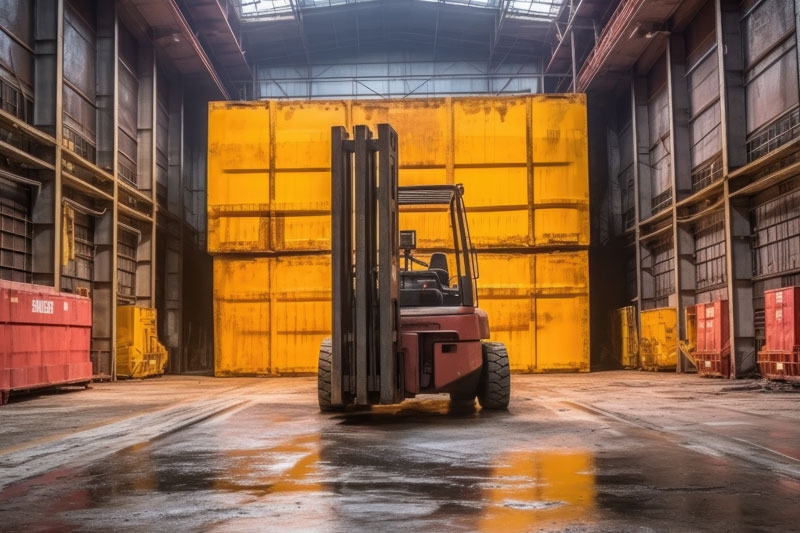 Carretilla Elevadora en almacén